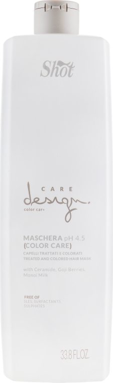 Маска для фарбованого волосся - Shot Care Design Color Care Treated And Colored Hair Mask — фото N3