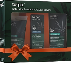 Духи, Парфюмерия, косметика Набор - Tolpa Dermo Men Barber (f/cl/gel/150ml + beard/cr/60ml + f/balm/75ml)