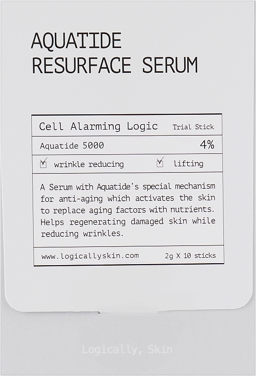 Увлажняющая сыворотка для клеточного обновления - Logically, Skin Aquatide Resurface Serum — фото N1