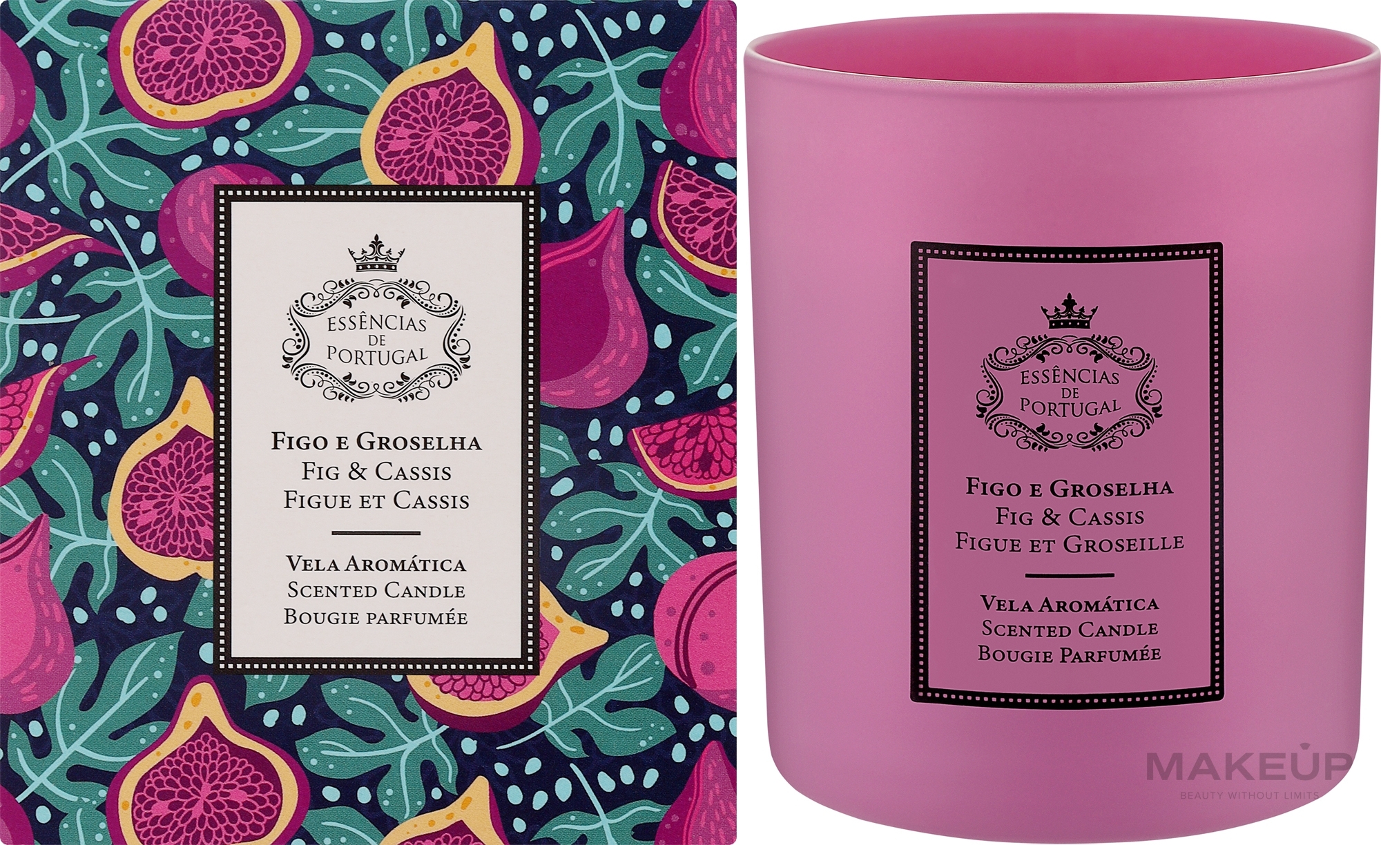 Ароматична свічка "Інжир і смородина" - Essencias De Portugal Fig & Cassis Scented Candle — фото 180g