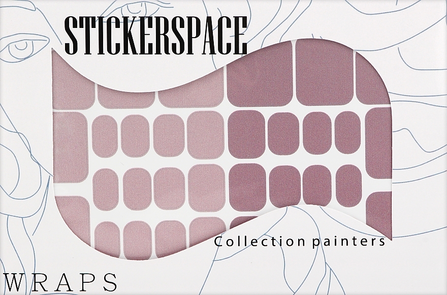 Дизайнерские наклейки для ногтей "Elderberry Pedi" - StickersSpace  — фото N1