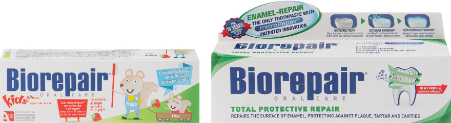 Набір - Biorepair (toothpaste/50 + toothpaste/75ml) — фото N2
