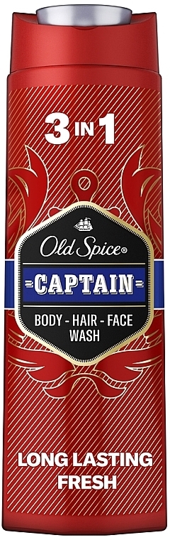 Шампунь-гель для душа 2в1 - Old Spice Captain Shower Gel + Shampoo 
