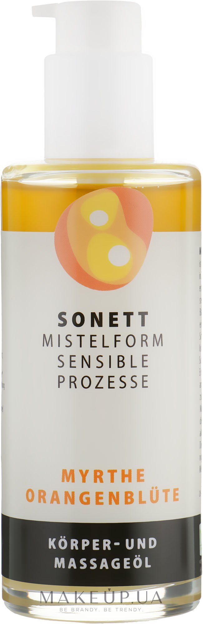 Органическое массажное масло "Мирт и цвет апельсина" - Sonnet Massage Oil — фото 145ml