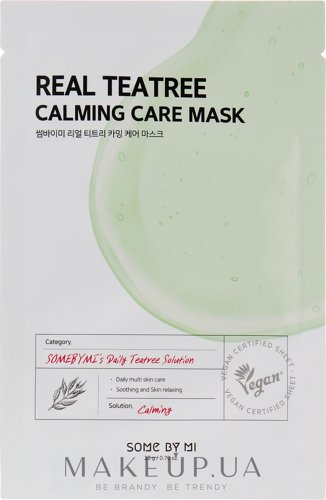 Тканевая маска с чайным деревом - Some By Mi Real Tea Tree Calming Care Mask — фото 20g