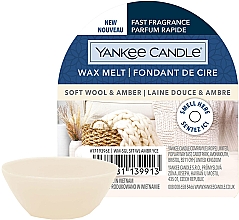 Парфумерія, косметика Ароматичний віск - Yankee Candle Soft Wool & Amber Wax Melt