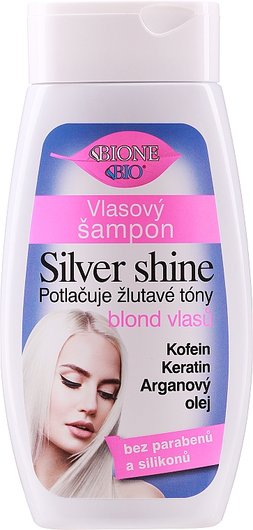 Шампунь для світлого волосся - Bione Cosmetics Bio Silver Shine Shampoo — фото N1