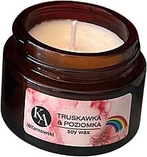 Ароматична соєва свічка "Полуниця та суниця" - KaWilamowski — фото N1