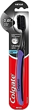 Зубная щетка "Шелковые нити", ультрамягкая, для защиты десен, с колпачком, фиолетовая - Colgate Slim Soft — фото N1