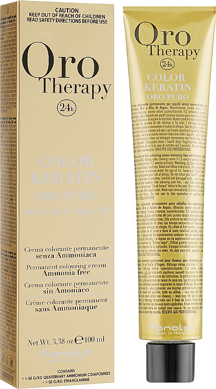 УЦІНКА Стійка крем-фарба - Fanola Oro Therapy Puro Intensifier Coloring Cream * — фото N1