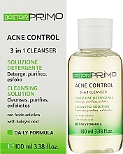 Саліциловий 2% очищаючий гель для проблемної шкіри з демодекозом - Dottor Primo Acne Control 3 in 1 Cleanser — фото N2