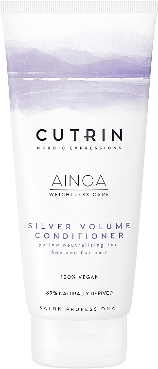 Срібний кондиціонер для об'єму волосся - Cutrin Ainoa Silver Volume Conditioner — фото N1