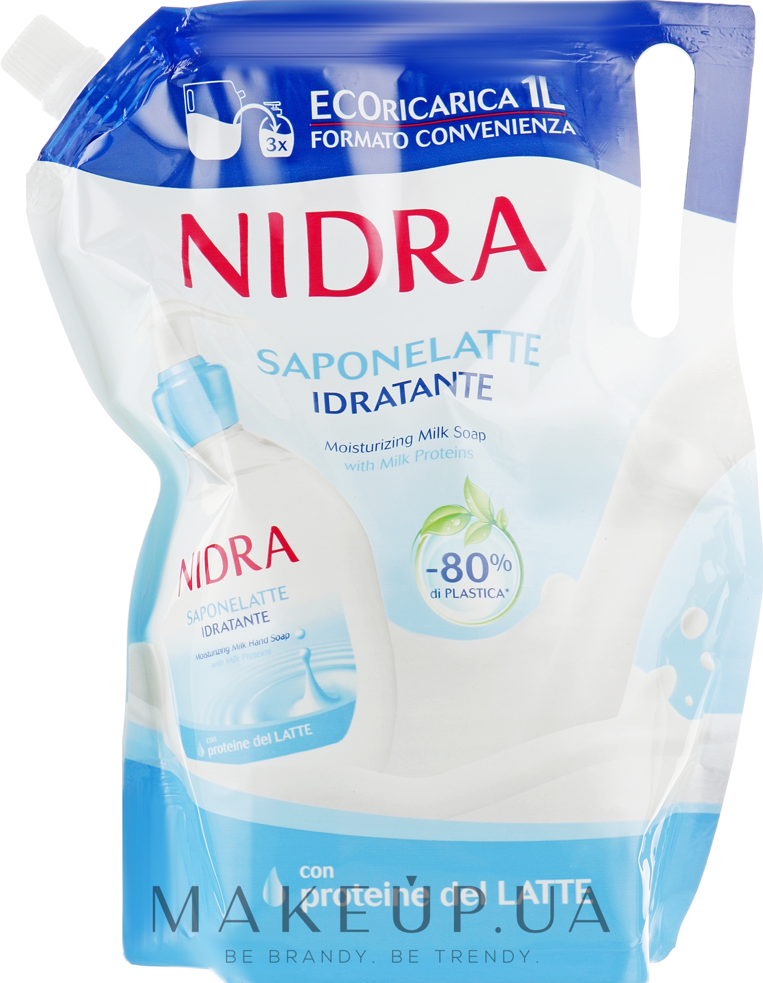 Жидкое мыло - Nidra Liquid Soap With Milk Proteins (дой-пак) — фото 1000ml
