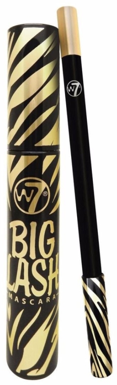 Набор (mascara/8ml + e/pencil/1.2g) - W7 Big Lash Mascara Duo Blackest Black  — фото N2