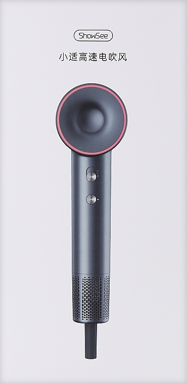 Фен для волосся, сірий - Xiaomi ShowSee Electric Hair Dryer A18-GY — фото N2