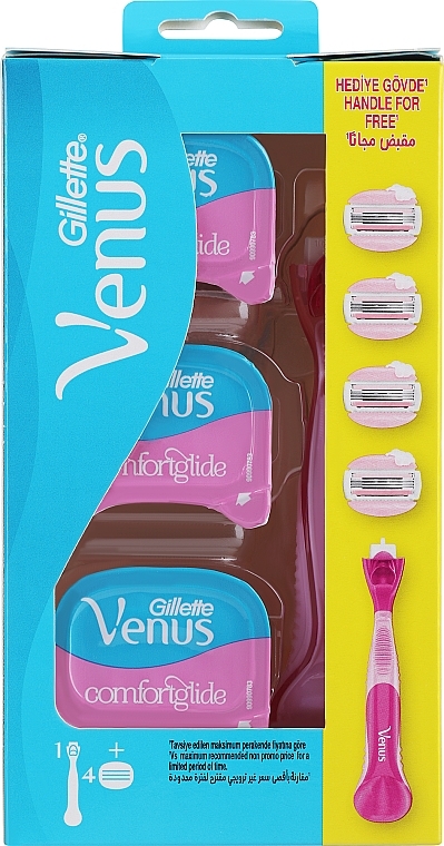 Бритва с 4 сменными кассетами - Gillette Venus Spa Breeze — фото N10