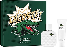 Парфумерія, косметика Lacoste Eau De L.12.12 Blanc - Набір (edt/50ml + sh/gel/50ml)