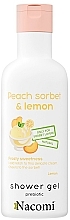 Гель для душа "Персиковый сорбет и лимон" - Nacomi Peach Sorbet & Lemon Shower Gel — фото N1