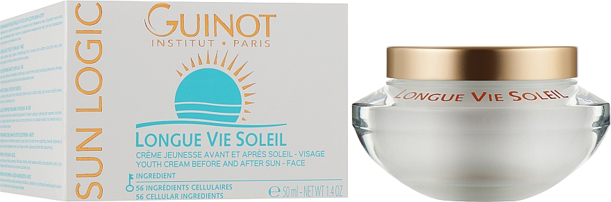 Крем для лица до и после загара - Guinot Longue Vie Soleil Youth Cream Before And After Sun Face — фото N2