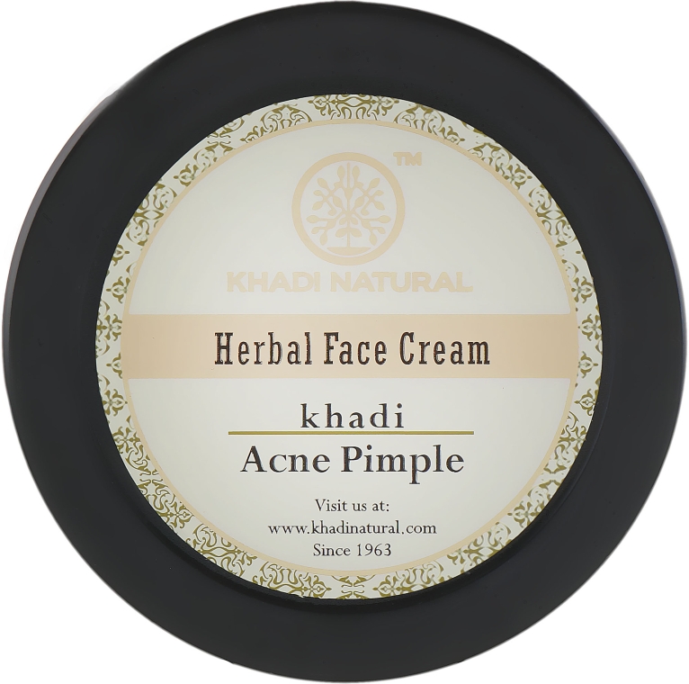 Аюрведичний антиакне крем проти прищів і вугрів - Khadi Natural Herbal Acne Pimple Cream — фото N3