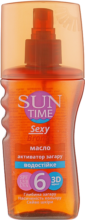 Масло активатор загара SPF-6 - Биокон Sun Time Sexy Bronze
