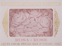 Мыло натуральное "Роза" - Saponificio Artigianale Fiorentino Botticelli Rose Soap — фото N1