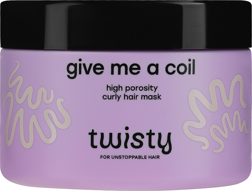Маска для кучерявого, сильнопористого волосся - Twisty Give Me a Coil