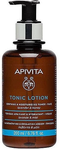 Успокаивающий и увлажняющий тоник для кожи с лавандой и медом - Apivita Tonic Lotion Soothing & Moisturizing Toner — фото N1