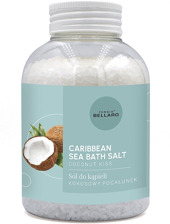 Соль для ванны "Кокосовый поцелуй" - Fergio Bellaro Caribbean Sea Bath Salt Coconut Kiss — фото N1