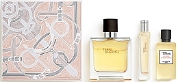 Hermes Terre d'Hermes Parfum - Набор (edp/75ml + edp/15ml + sh/gel/40ml) — фото N3