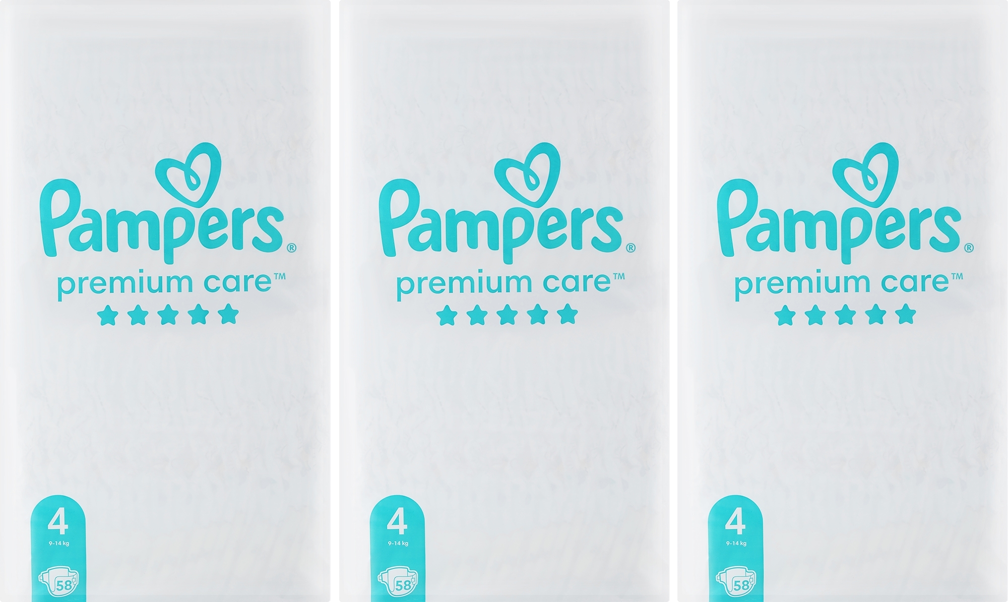 Подгузники Premium Care 4 (9-14 кг), 174 шт. - Pampers — фото 174szt