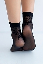Парфумерія, косметика Шкарпетки жіночі з малюнком, "Coquette", 20 Den, nero - Knittex