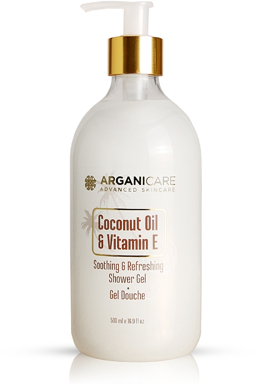 Гель для душа с кокосовым маслом - Arganicare Soothing & Refreshing Shower Gel Coconut Oil & Vitamin E — фото N1