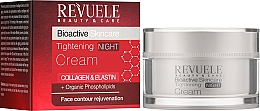 Парфумерія, косметика Нічний крем для обличчя - Revuele Bioactive Skin Care Collagen & Elastin Tightening Night Cream