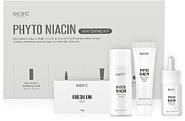 Духи, Парфюмерия, косметика Набор - Nacific Phyto Niacin Whitening Kit (soap/30g + toner/30ml + essence/10ml + cream/20ml)