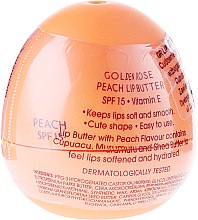 Бальзам-масло для губ, персик - Golden Rose Lip Butter SPF15 Peach — фото N2