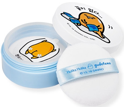 Прозора пудра розсипчаста - Holika Holika Gudetama Pore Cover Powder