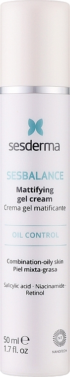 Крем-гель для лица - SesDerma Laboratories Sesbalance Mattifying Gel Cream — фото N1