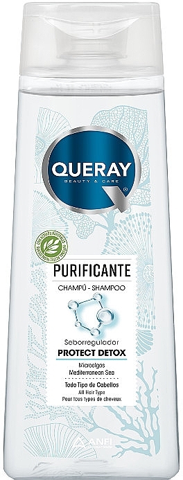 Очищающий шампунь для волос - Queray Purifying & Detoxifying Shampoo — фото N1