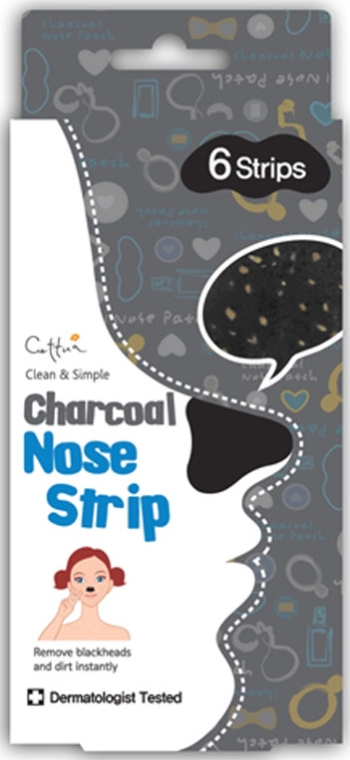Очищувальні полоски для носа - Cettua Charcoal Nose Strip — фото N1