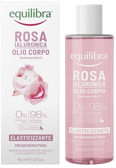 Олія для тіла - Equilibra Rosa Elasting Body Oil — фото N1