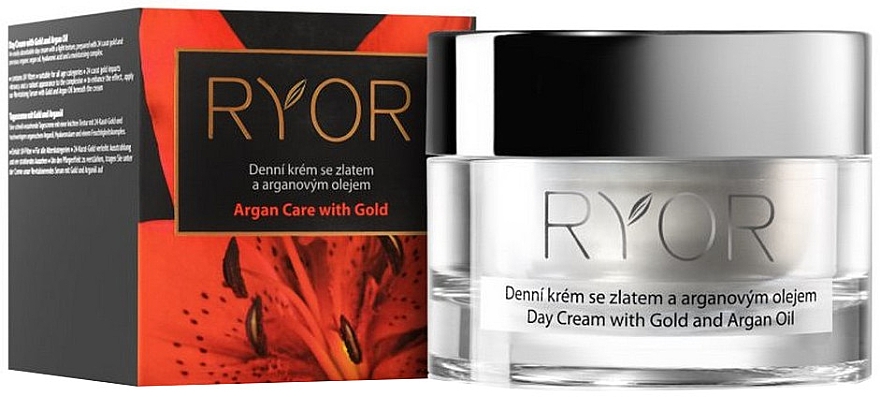 Дневной крем с золотом и аргановым маслом - Ryor Daily Cream With Gold And Argan Oil — фото N1