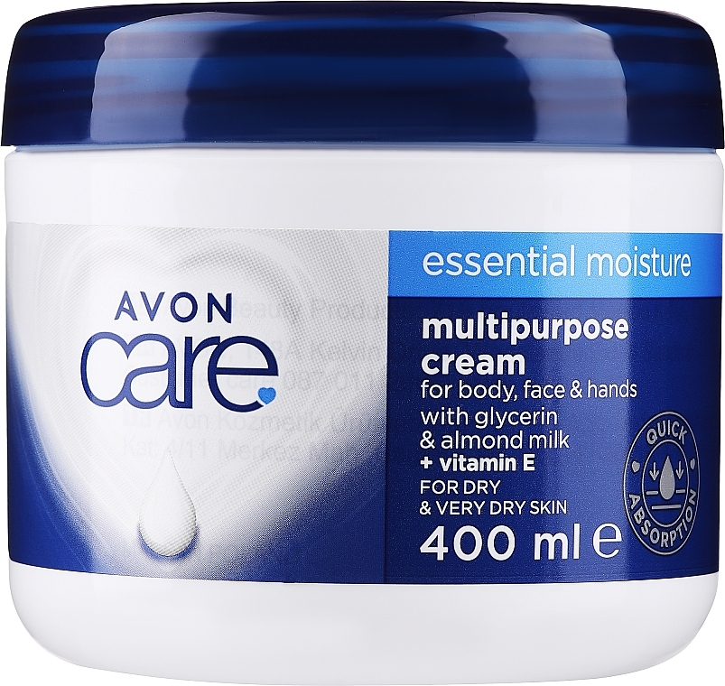 Увлажняющий мультифункциональный крем для лица, рук и тела - Avon Care Essential Moisture Multipurpose Cream — фото N1