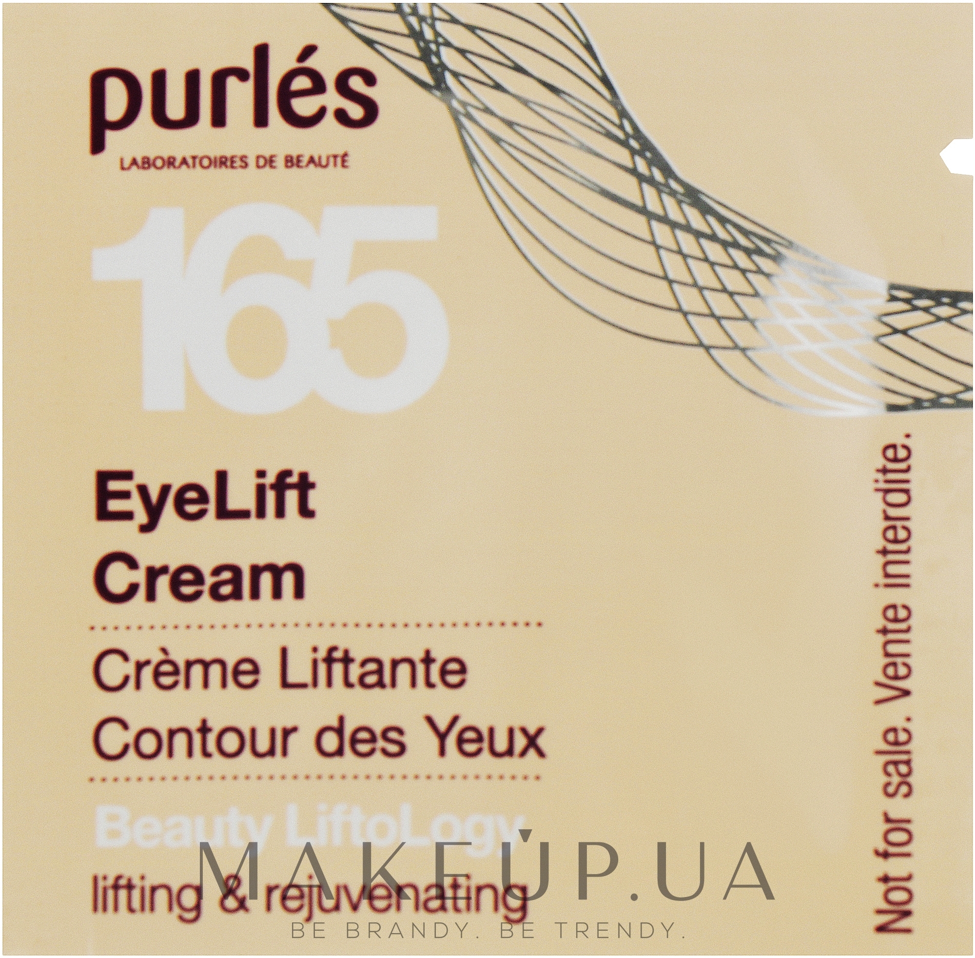 Ліфтинговий крем для повік - Purles Beauty LiftoLogy 165 EyeLift Cream (пробник) — фото 3ml