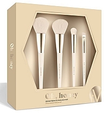 Набор кистей для макияжа, 4 шт. - Inter-Vion Oh Honey Makeup Brush — фото N1