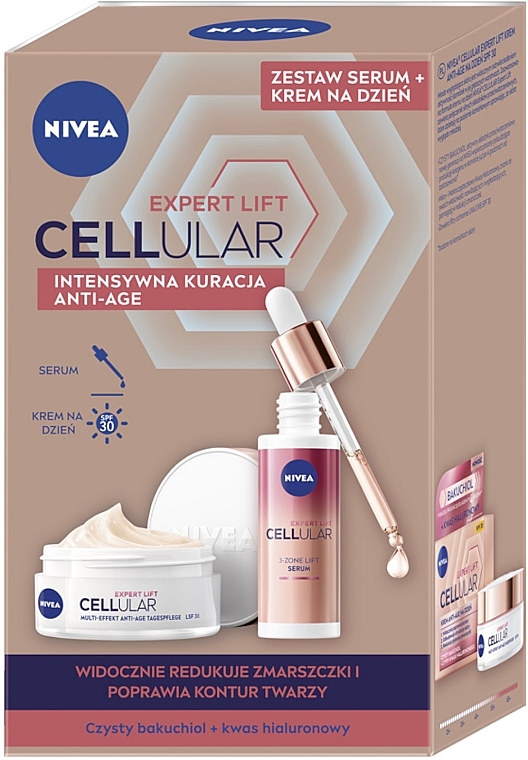 Набір - Nivea Cellular Expert Lift Duopack (f/cr/50ml + f/ser/30ml) — фото N1