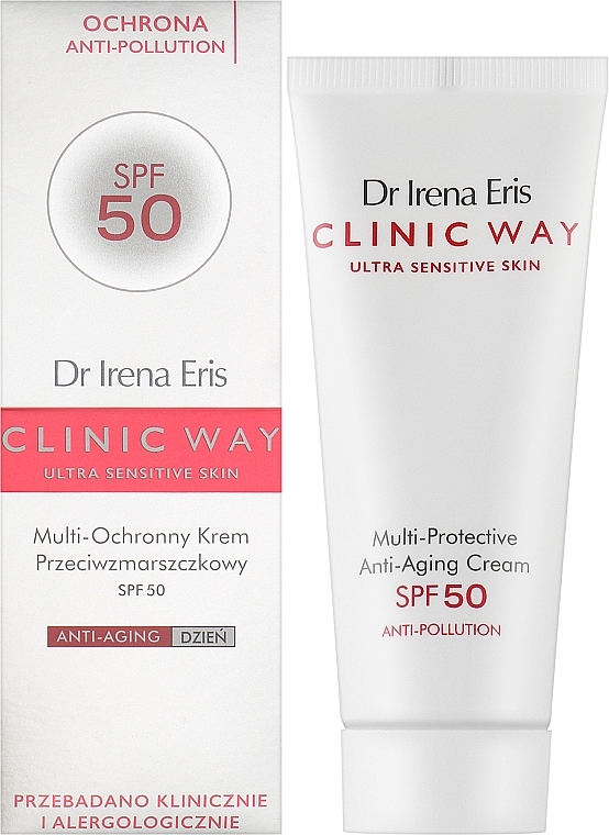 Захисний денний крем для обличчя антивіковий SPF 50 - Dr. Irena Eris Clinic Way — фото N2