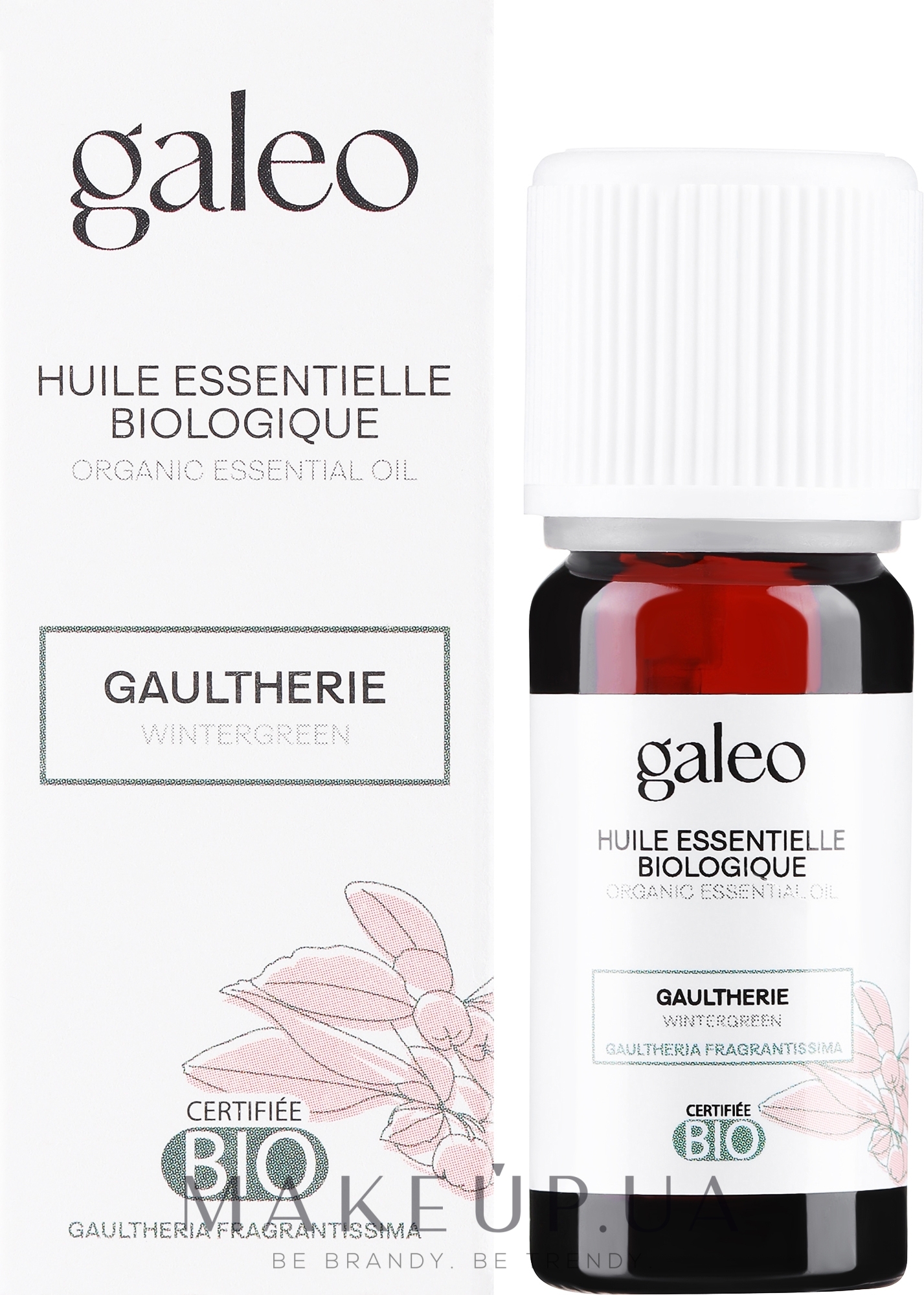Органическое эфирное масло грушанки - Galeo Organic Essential Oil Gaultherie — фото 10ml
