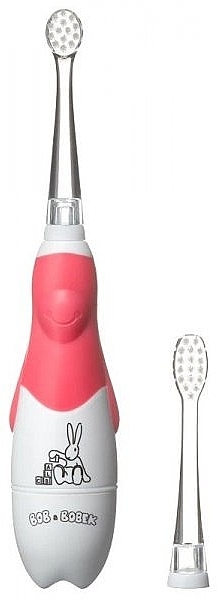 Звукова зубна щітка, від 0 до 5 років - Profimed Bob & Bobek Baby Pink — фото N1