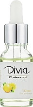 Олія для кутикули "Лимон" - Divia Cuticle Oil Lemon Di1634 — фото N1